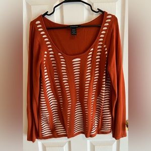 Ashley Stewart Burnt orange sweater